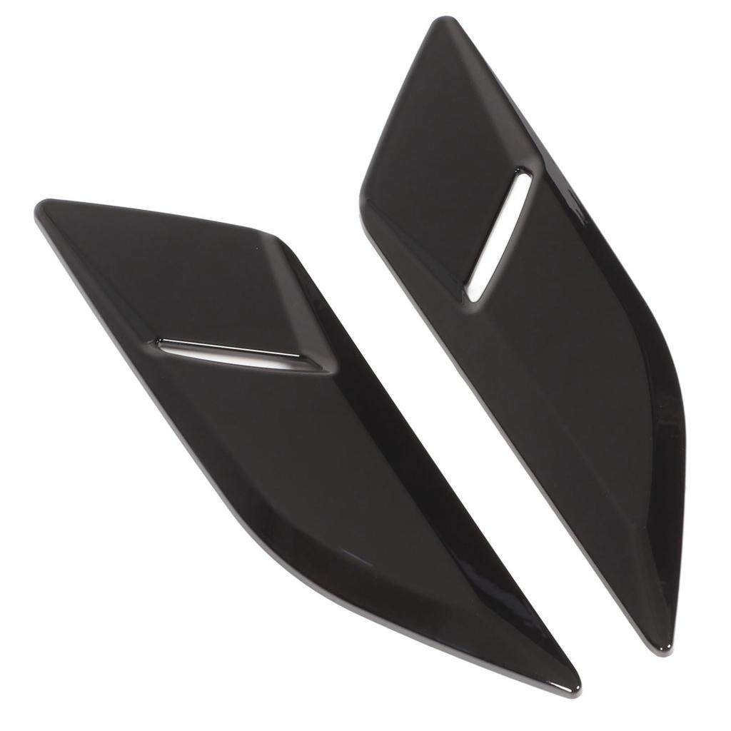 Pair Bonnet Air Outlet Trim Decoration Cover Replacement for Land Rover Range Rover Sport L494 2014‑2022 Glossy Black