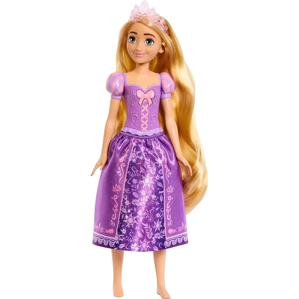 Mattel Disney Princess Rapunzel Singing Doll with Dress-Up Features for Ages 3 and Up