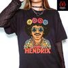 Jimi Hendrix Psychedelic 70s Rock Band Tee Unisex T-shirt S–3XL