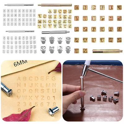 26 stuks Staal Print Stempel Alfabet Letter Stempel Set Metaal Leer Stempel Professionele Leer Gereedschappen Leerambacht Stempels