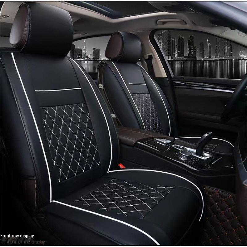 5D All-Season Full Leather Car Seat Cushion Cover for Sedans