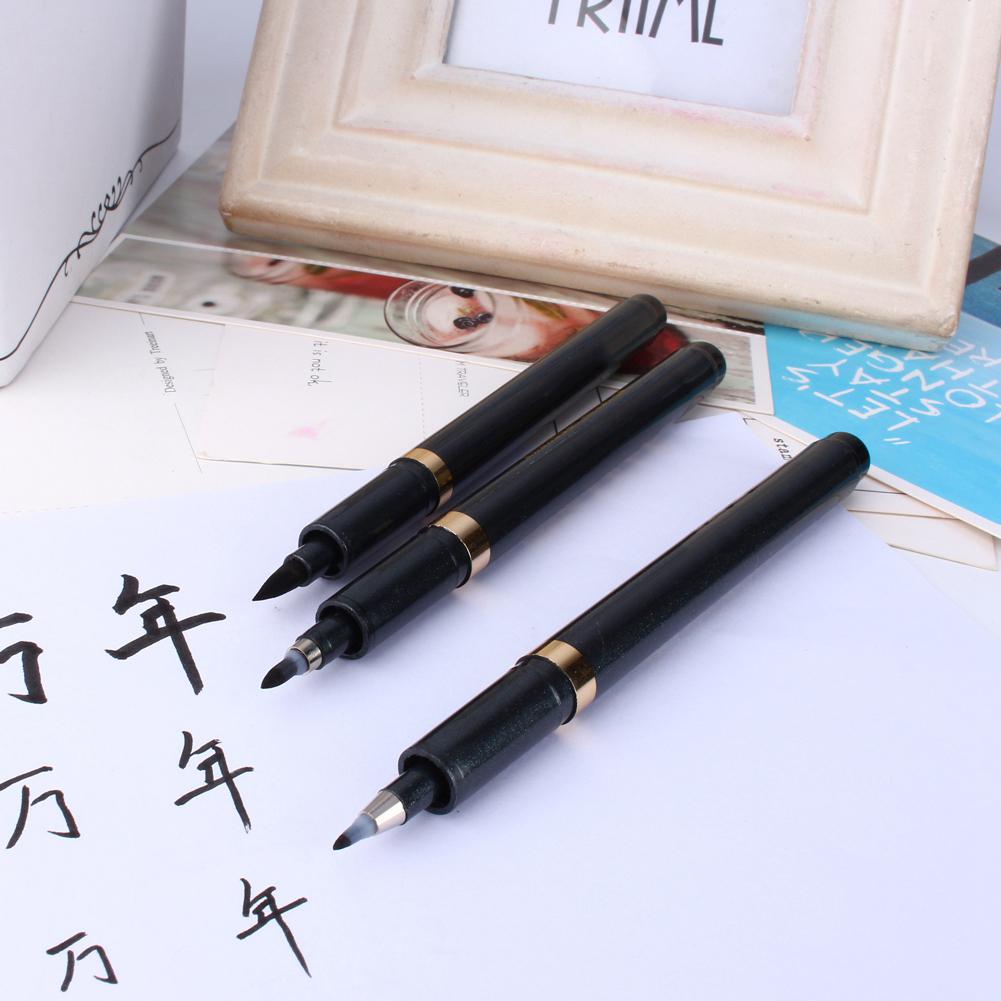 3pcs Chinese Japanese Calligraphy Shodo Brush Ink Pen Writing Drawing Craft SG