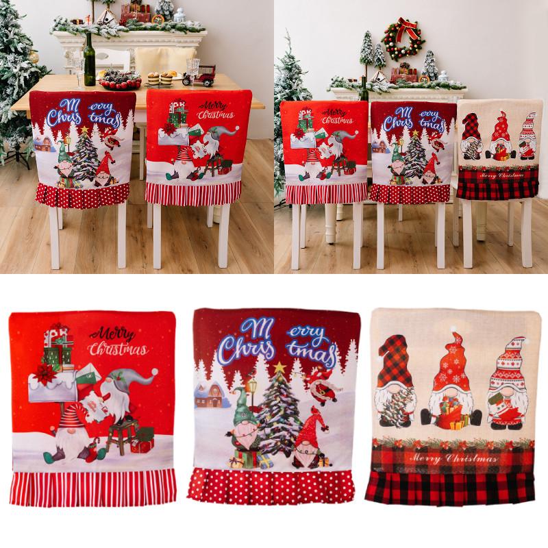 Vibrant Red Christmas Chair Covers With Stripes Polka Dots And Checks For Festive Style