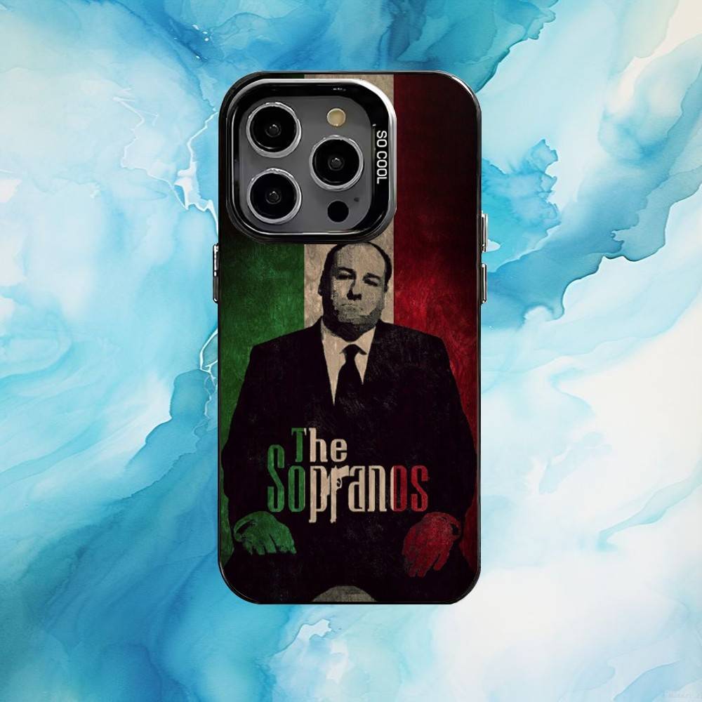 The S-Sopranos TV Phone Case For iPhone17,16,15,14,13,12,11 Plus,Pro Max Black Candy silver phone case