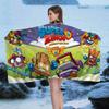 Cute Cartoon Super Zings Microfiber Blanket Quick Drying Beach Towels Oversized Printing Super Absorbent Pool Towel Blanket
