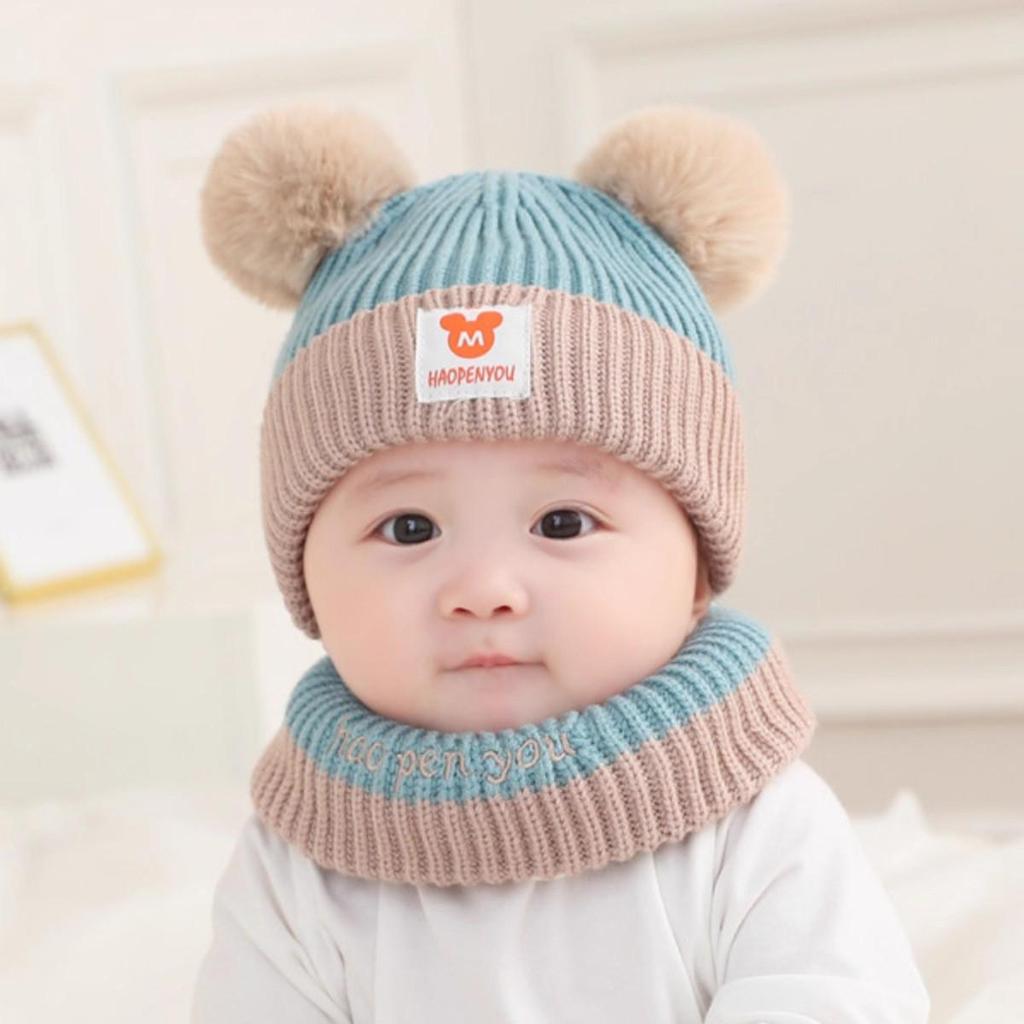 Oferta para Novos Clientes: Touca Tricotada Infantil Fofa com Orelheiras de Urso - Proteção Quente Espessa de Inverno