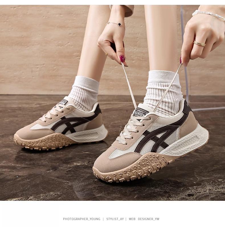 Forrest Gump shoes women's 2025 new popular spring and autumn thick-soled sports and leisure shoes heightened soft-soled versatile dad shoes