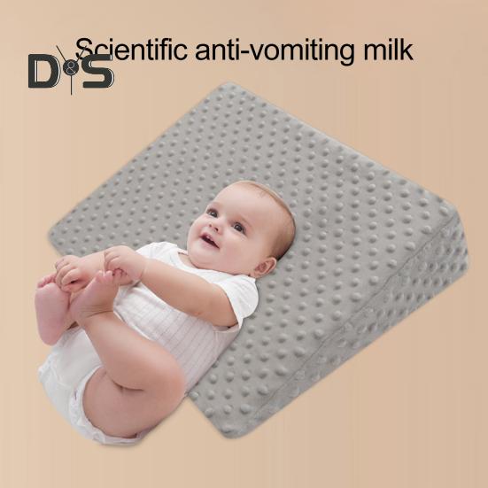 Keilkissen für Babys, Memory Foam-Schlafkissen, Rückenstützkissen für Säuglinge mit abnehmbarem Bezug für einfaches Stillen, Beine und Knie von Kindern