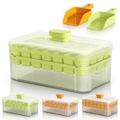 High-Capacity Ice Cube Maker Mold - Food Grade Refrigerator Ice Tray for Homemade Clear Ice Blocks and Cubes