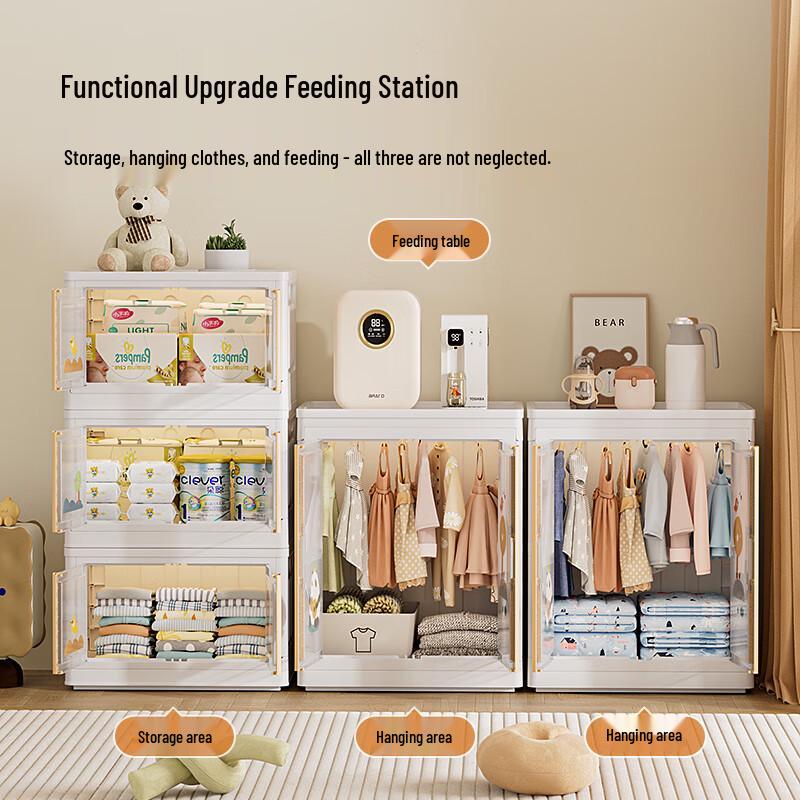 Kids Bear Folding Wardrobe