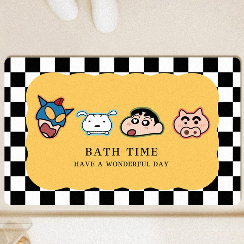 Diatom Mud Quick-Dry Non-Slip Bathroom Mat - Crayon Shin-chan Design
