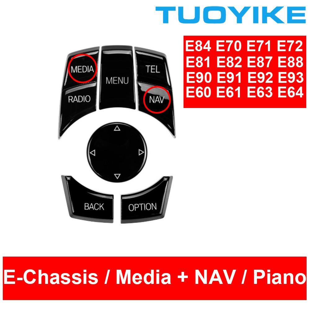 AAAQT1 Car Interior Console CIC i-Drive Multimedia Control Button For BMW 1 3 5-Series X1 E84 X5 X6 E70 E71 E81 E82 E90 E91 E92 E60 E61