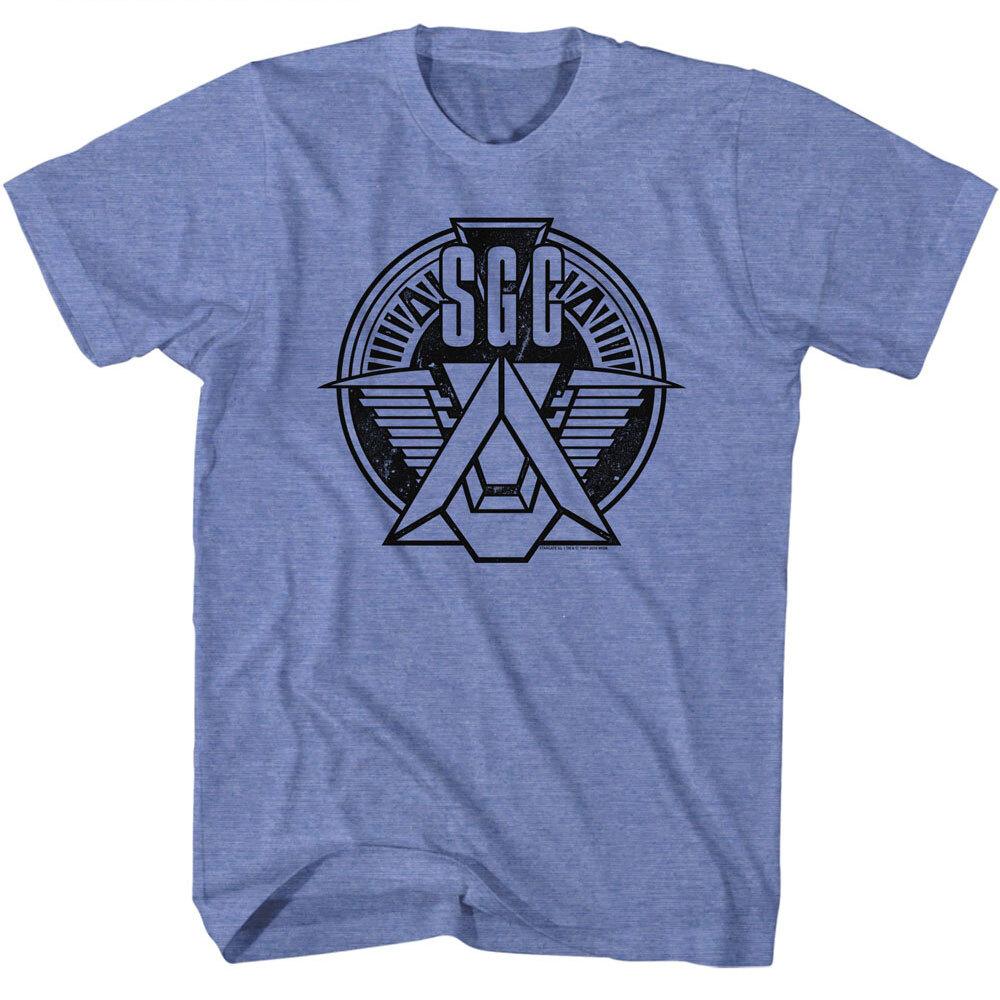 Stargate TV Show Sci Fi Time Travel To Ancient Egypt SGC Emblem 7 Men T Shirt XXL