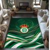 Real Betis Football Print Crystal Velvet Rug, Comfortable Water Absorbent Non Slip Indoor Floor Carpet