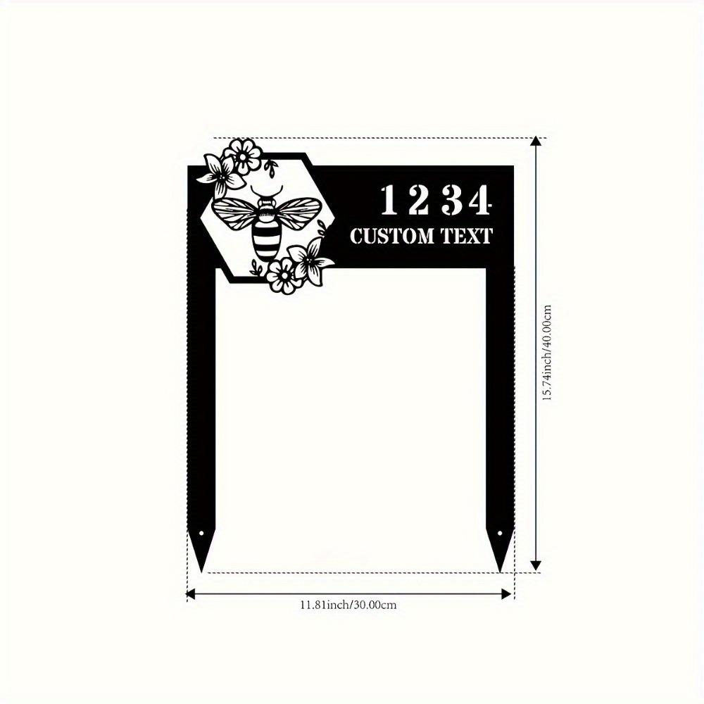 

Custom Iron Garden Stakes House Numbers Outdoor Decor Lawn Sign Metal Yard Art TYDZ003050