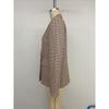 2025 New Spring Autumn Vintage Houndstooth Blazer Women's Office Casual Commute Outerwear