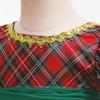 Red & Green Sequin Christmas Dress: Santa Claus Snowflake Costume, Girls' Mesh Princess Dress