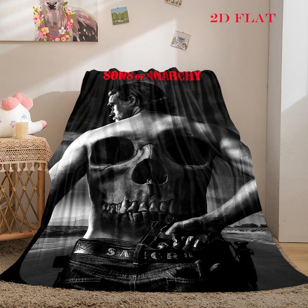 Sons Anarchy: Brotherhood Rebellion Blanket Home Decor Blanket Nap Blanket Office Rest Blanket Machine Washable