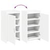 Shoe Cabinet with Storage White 48 x 36 x 92 cm Engineered Wood