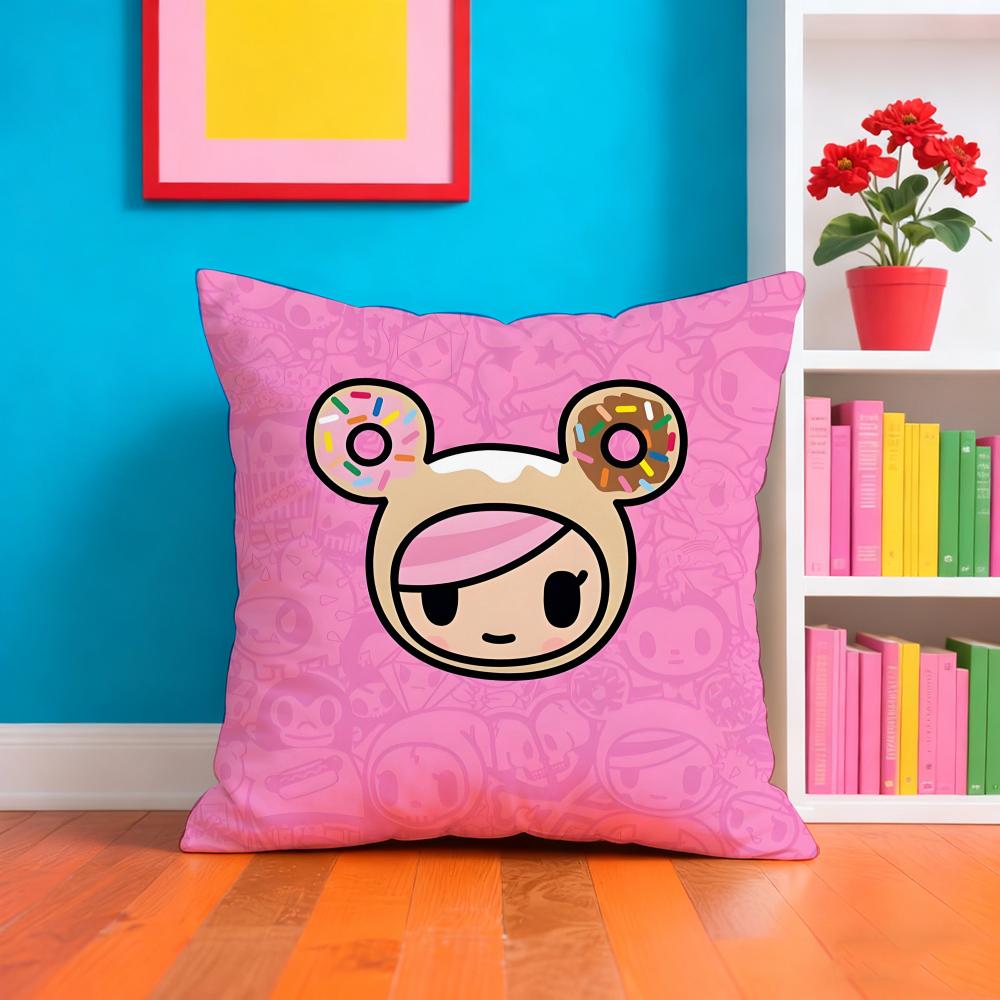 T-tokidoki Anime Pillow Case Pillow Case Plush Fabric Soft Double Sided Print Home Sofa High Quality Cushion