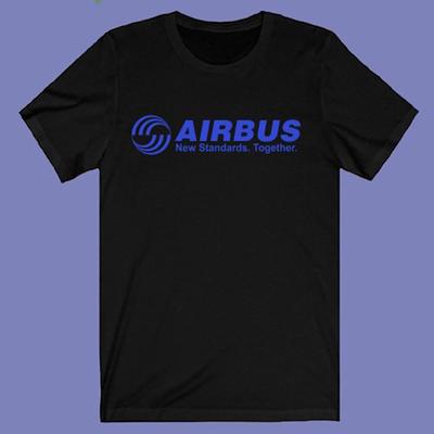 Airbus Aerospazio Aviazione Uomo Nero Taglia S-3XL