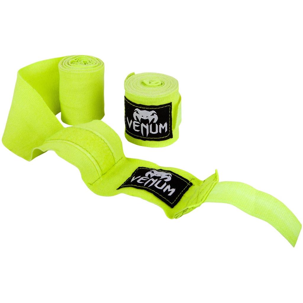 VENUM Bandages Bandages for and Martial Arts 4.5m //Venum Boxing, Kickboxing, (Neon Yellow)