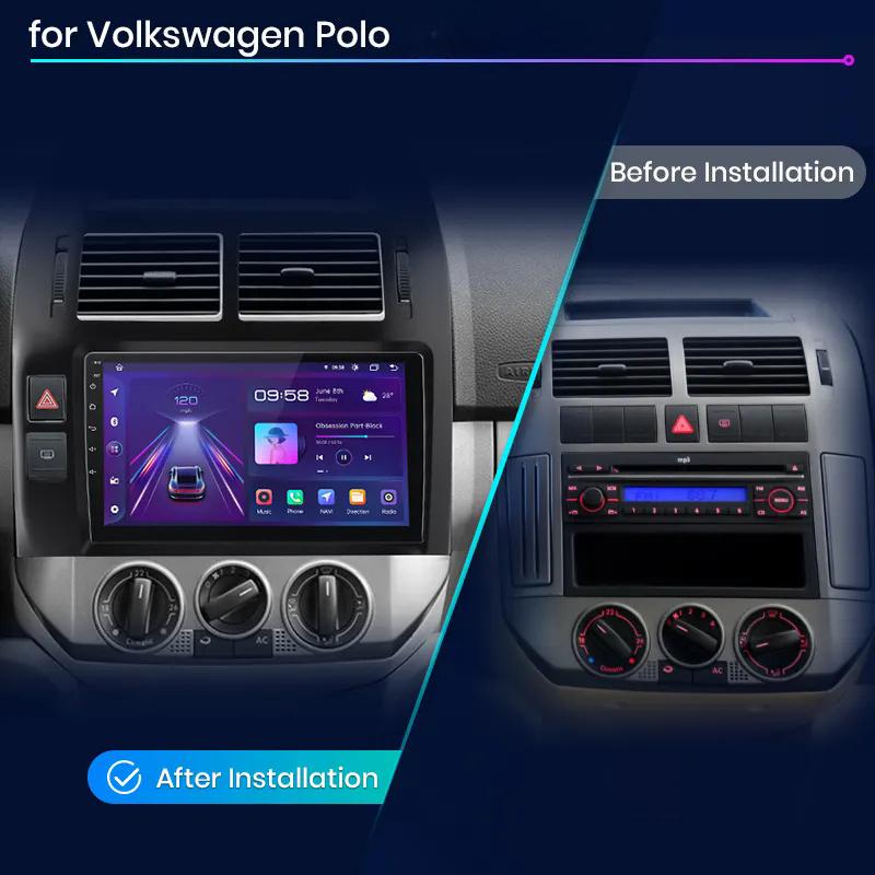 Car Fascia Navigation Fascias Dash Frame Kit for 22.86 Cm Android Multimedia Player 2004 2005 2006 2007 2008 2009 2010