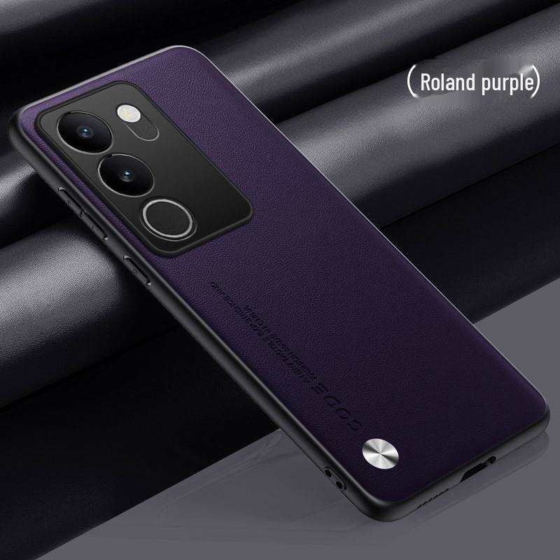 New Protective Cover for Vivos17Pro, S16e, S15, and S12 with Kevlar Anti-fall Feature In Official Plain Leather Design.
