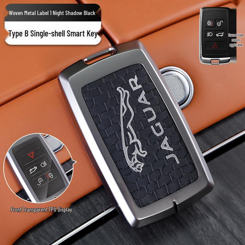 Pouzdro na klíče Jaguar XEL/XFL/F-PACE/E-PACE/F-TYPE Kovový kryt