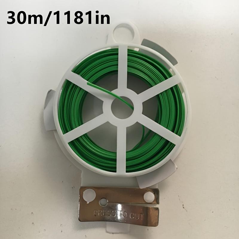 

Прочный зеленый садовый кабель Пластиковый и железный держатель для растений для плетистых роз и лиан, включая инструменты для обрезки Для подставок для цветов и зажимов для растений