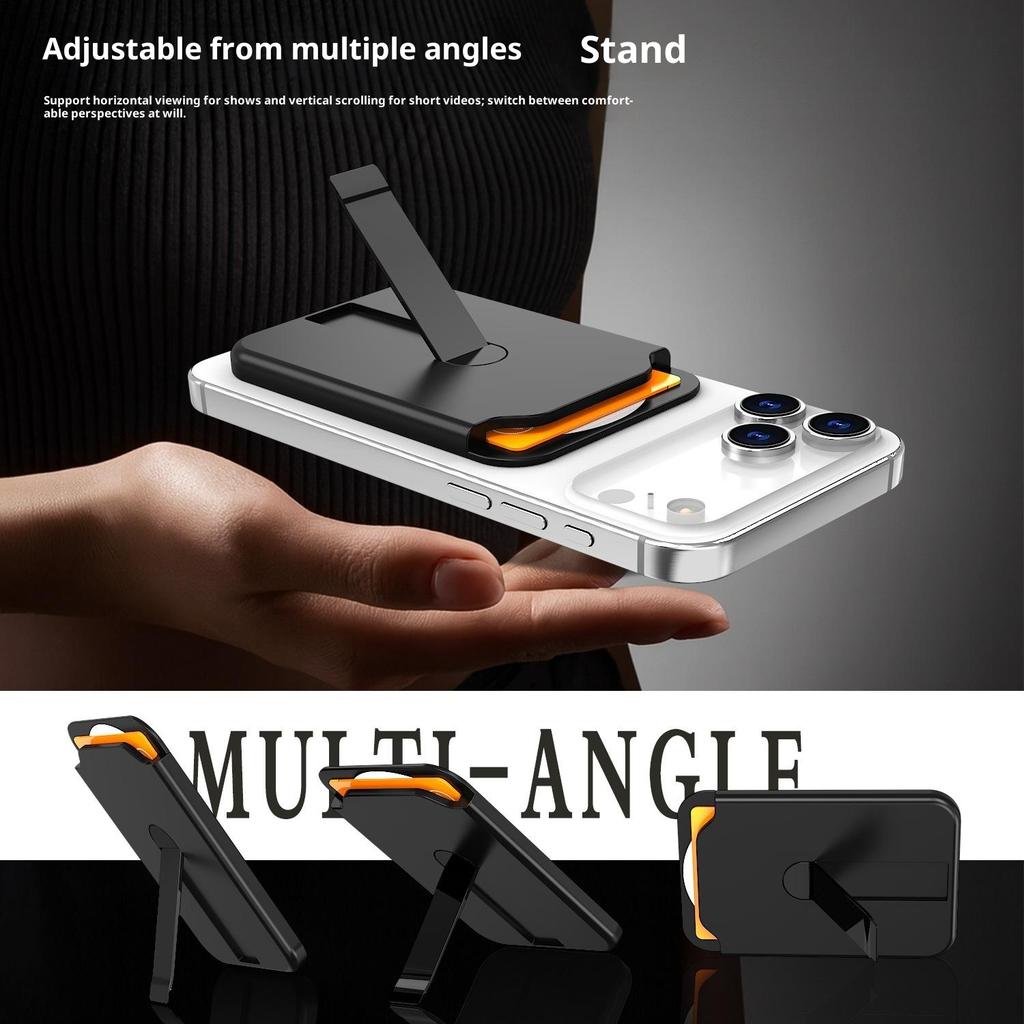 Bulk Purchasing Magnetic Card Holder Aluminum Alloy Vertical Kickstand PC Phone Back Card Case