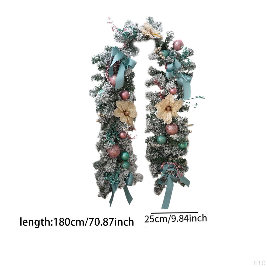 5.9ft Christmas Garland for Door Display and Event Decoration