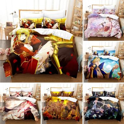 Comfortable Anime Print Duvet Cover Set With Duvet Cover And Pillowcases King Queen Twin Sizes For All Ages