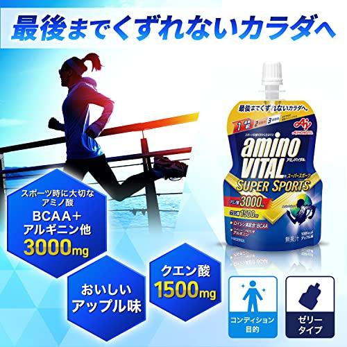 Amino Vital Ajinomoto Jelly Drink SUPERSPORTS Apple Flavor 100g x 6 Amino Acids 3000mg Citric Acid 1200mg BCAA Nutritional Supplement