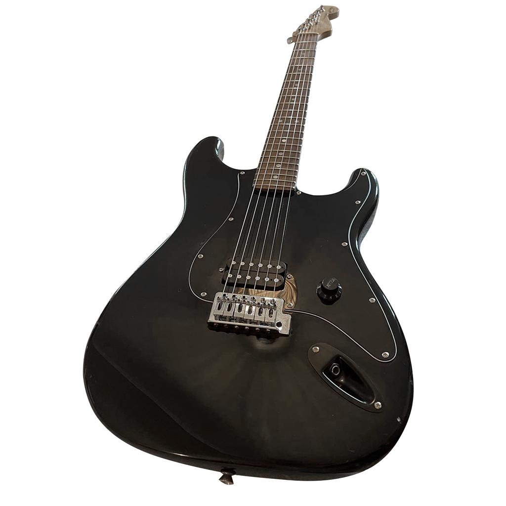 Yibuy Black Metal PVC Pickguard for 1 Humbucker Electric 3 Layers with 11 Mounting Easy Repair Noiseless & Pre-Wired Guitar, Holes, Process,