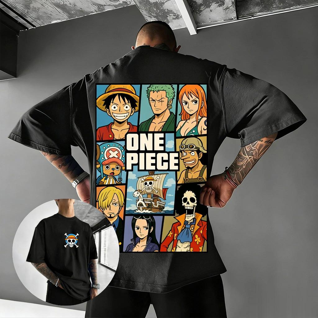 One Piece Anime T Shirt Men Women Luffy Zoro Nami Print Cotton Short Sleeve Tee 2026 Summer Y2k Streetwear Casual Graphic Tops