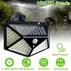 1/2/4/6Pcs 100 LED Outdoor Solar Lights PIR Motion Sensor Waterproof Solar Powered Sunlight Light for Outdoor Garden Lighting