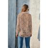 Luxurious Jacquard Sheer Blouse - Stylish Button-down with Elegant Long Sleeves - Perfect for Spring and Fall Closets!