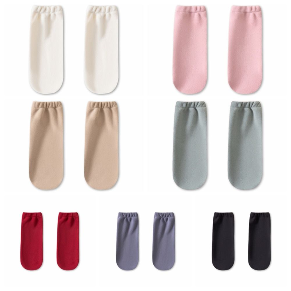 Thicken Foot Protection Loose Socks Warm Sleeping Socks Women Sweet Fleece Sleep Socks Puerpera
