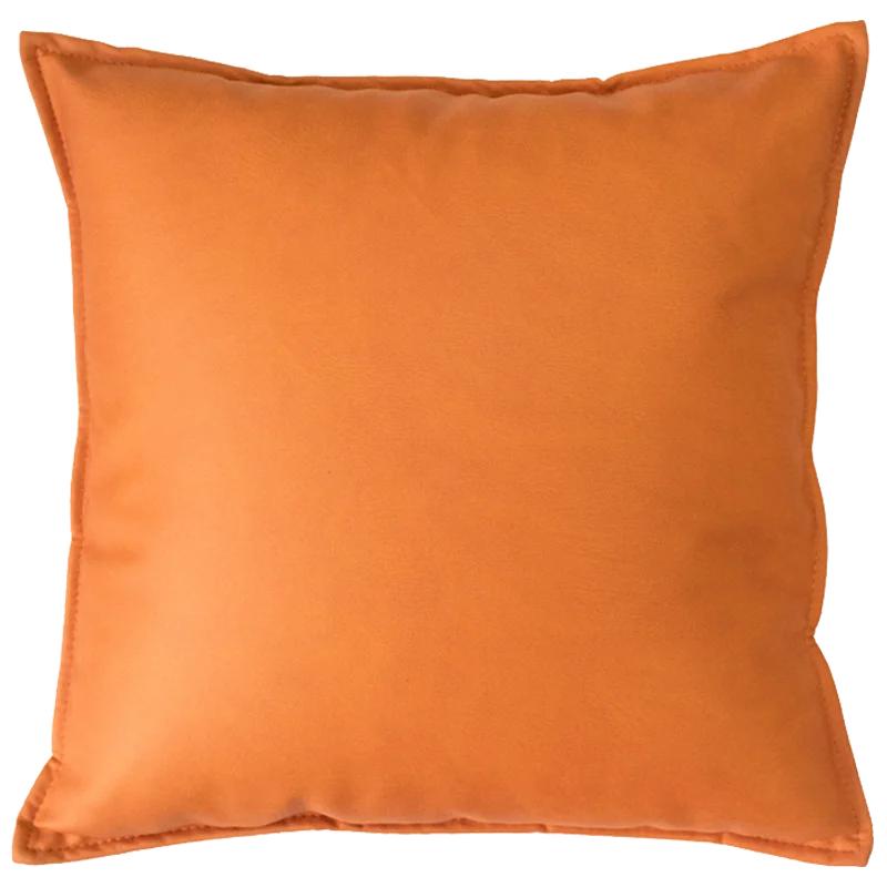 Solid Color Technology Cloth Pillowcase Modern Imitation Leather Waterproof Cushion Cover Nordic Sofa Living Room Decor