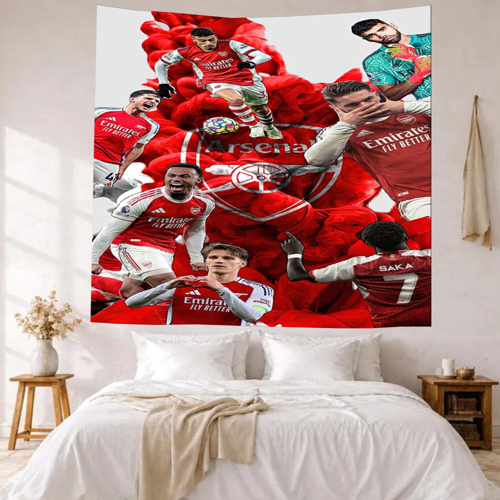 Arsenal Wall Decor Tapestry Art For Pet Memorial Birthdaywedding Party Backdrop Family Gift