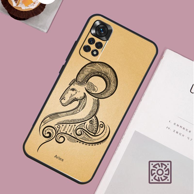 Zodiac Sign Phone Case For Xiaomi Redmi Note 13 12 12S 12C 13C 10 10C 9 9C 10S 11S 11 Pro Soft Cover