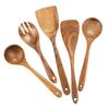 4-8pcs Natural Material Kitchen Utensils Set with Storage Bucket Kitchen Shovel Set  Non-stick Pan
