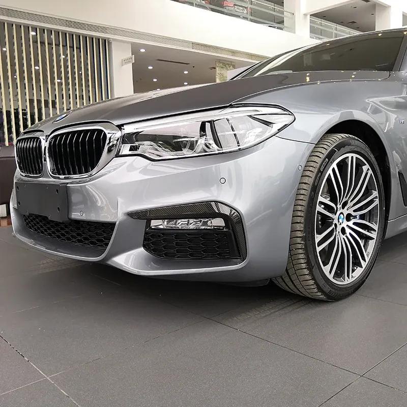 Car Front Fog Lights Lamp Eyelid Eyebrows Strips Cover For BMW 5 Series G30 2018 - Left and Right Automotive Exterior Acces