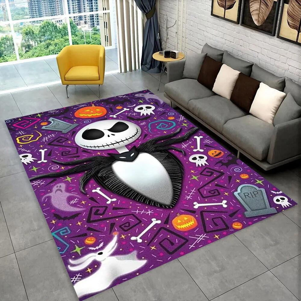 2025 New Christmas Cartoon The Nightmare Before Gift Carpet Rug for Bedroom Living Room Home Sofa Decoration,kid Decor Floor Mat