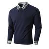 Men S Autumn Outdoor Breathable Long Sleeve Plaid Polo Shirt