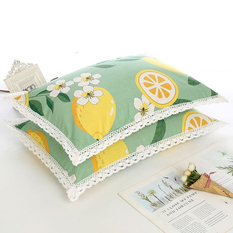 

Чистый хлопок, утолщенная грубая ткань, кружевные студенческие наволочки для общежития, спальни, наволочки 45*65cm