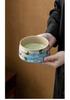 Hand-Painted Matcha Tea Ceremony Set: Whisk, Stirrer, Hyakuhon-date Chasen, and Souvenir Brush