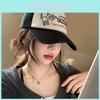 Stylish Color Block Soft Top Baseball Cap For Women Adjustable Trendy Duckbill Hat