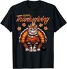 Happy Thanksgiving Cat Turkey Day Fall Women Girls Kids Men T-Shirt